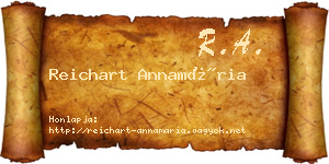 Reichart Annamária névjegykártya